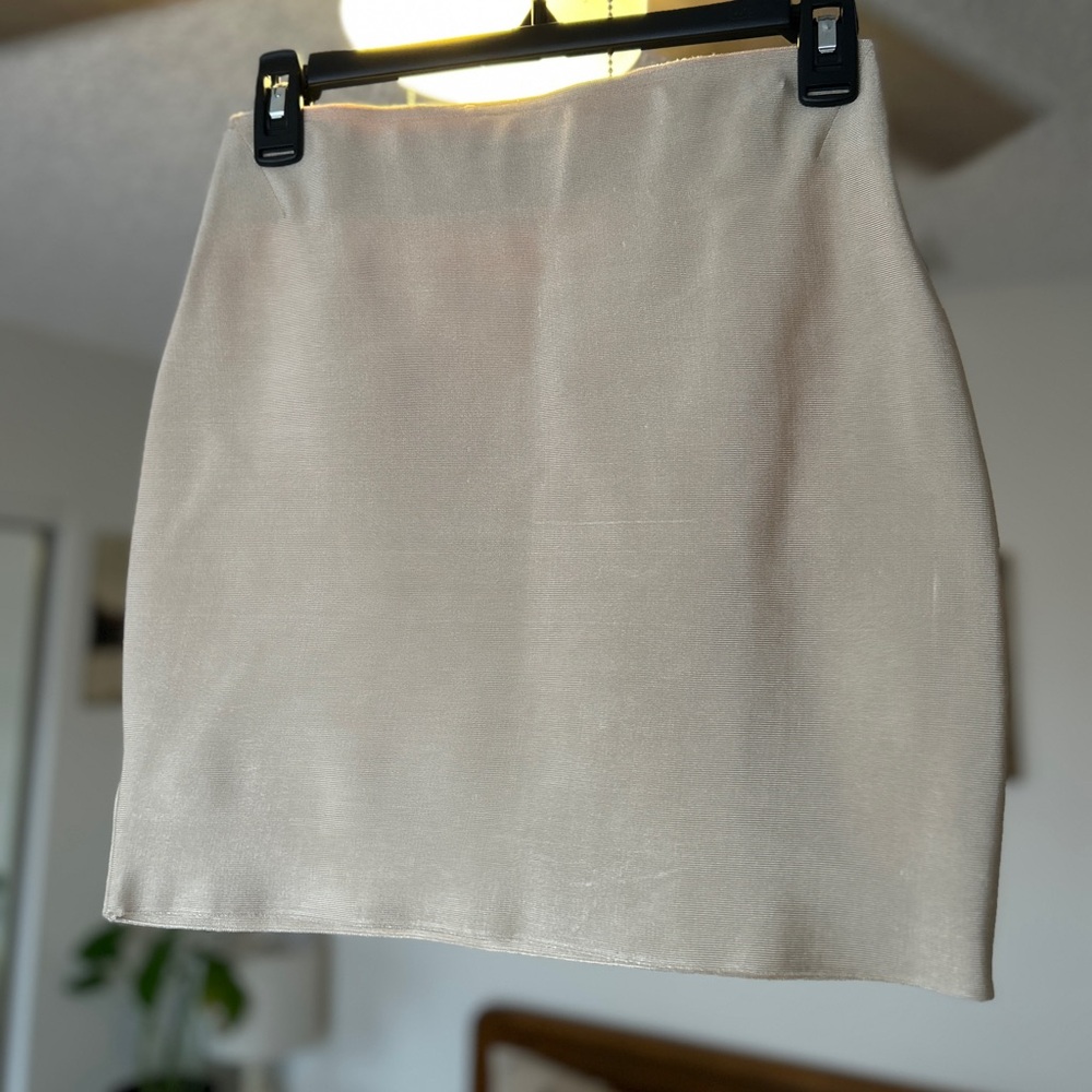 (NWOT) WOW Couture Soft Nude Bandage Skirt
